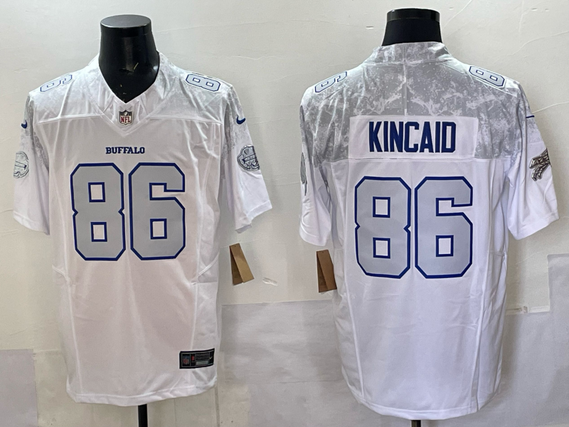 Men Buffalo Bills #86 Kincaid Nike White 2025 Rivalries Collection Limited NFL Jersey 003->buffalo bills->NFL Jersey